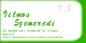 vilmos szemeredi business card